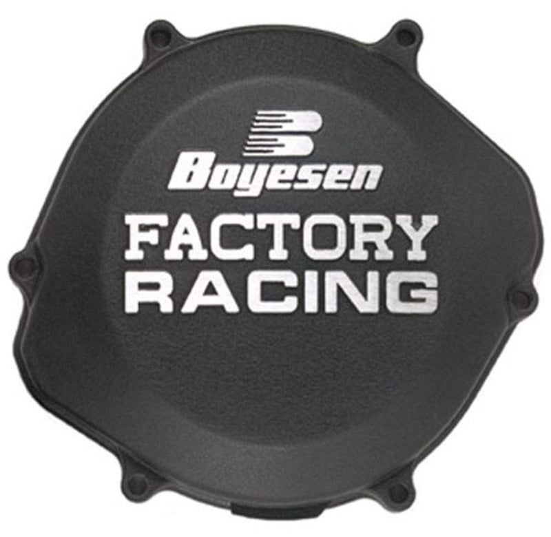 غطاء القابض Boyesen CC-02B باللون الأسود "Factory Racing".